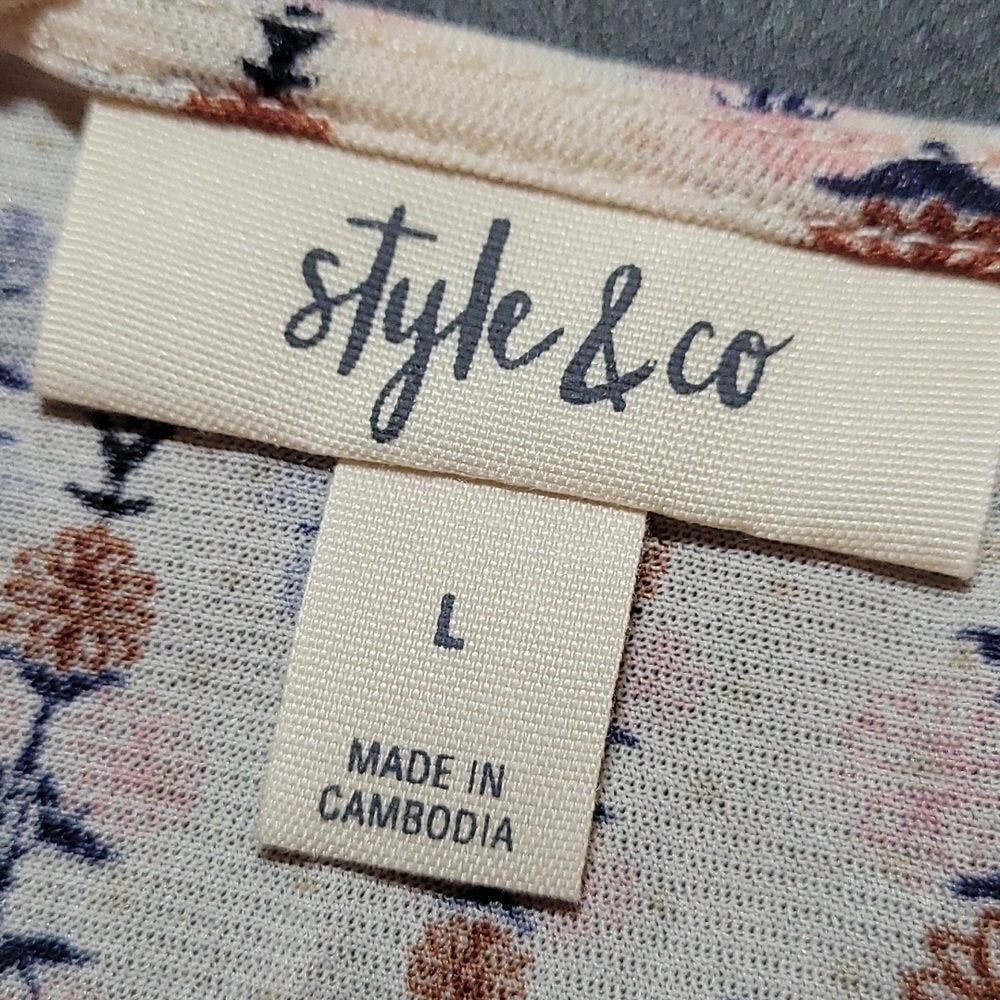 Style & company‎ boho pheasant top - Picture 7 of 8
